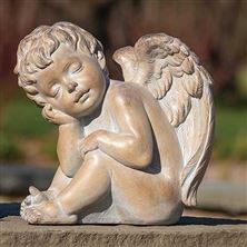 RESTING CHERUB STATUE - 8 1/2"