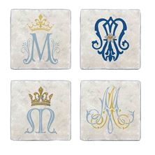 MARIAN STONE COASTERS - SET OF 4