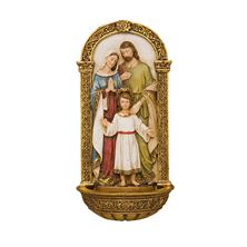 HOLY FAMILY ARCHED HOLY WATER FONT