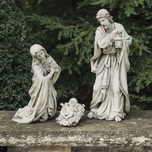 3-PIECE GARDEN NATIVITY SET - 21" SCALE