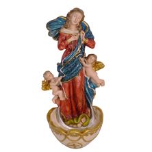 OUR LADY UNDOER KNOTS HOLY WATER FONT - 8 1/2"