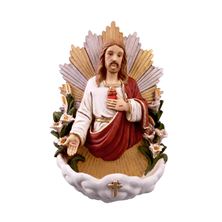 SACRED HEART OF JESUS - HOLY WATER FONT - 6 1/2"
