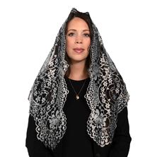 REAL ITALIAN LACE MANTILLA - PETALO DE ROSA