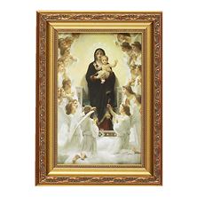 OUR LADY OF THE ANGELS FRAMED ARTWORK - 7 3/4" x 10 3/4"