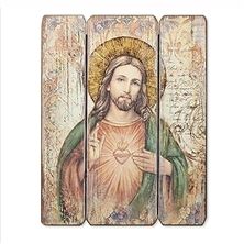SACRED HEART OF JESUS PANEL PLAQUE