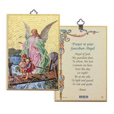 GUARDIAN ANGEL CROSSING BRIDGE MOSAIC PLAQUE
