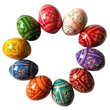 ASSORTED UKRAINIAN PYSANKY EGGS - SET OF 10