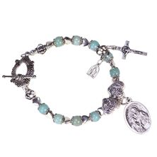 GRANDMOTHER'S and MOTHER'S NOVENA BRACELET – St. Anne with Mary and Miraculous Medals