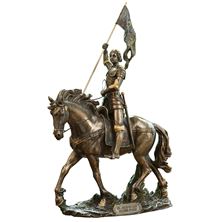 ST. JOAN OF ARC - 15 INCH BRONZE STATUE