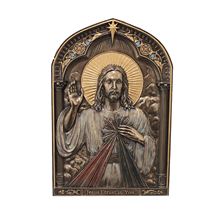 DIVINE MERCY BRONZED PLAQUE