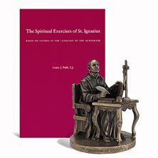 ST. IGNATIUS OF LOYOLA STATUE AND FREE BOOK
