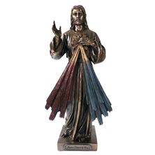 THE DIVINE MERCY - 8" COLD CAST BRONZE STATUE