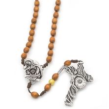 NATIONAL LIFE ROSARY - ITALIAN WOOD BEADS