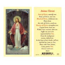 LAMINATED HOLY CARD ANIMA CHRISTI