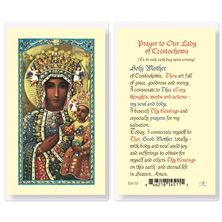 LAMINATED HOLY CARD - OUR LADY OF CZESTOCHOWA