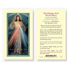 LAMINATED HOLY CARD CHAPLET OF DIVINE MERCY