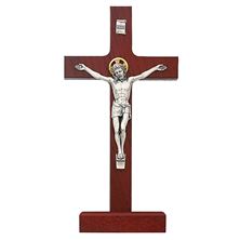 CHERRY CRUCIFIX ON STAND