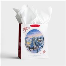 THOMAS KINKADE™ THANKING GOD FOR YOU - GIFT BAG (WITH TISSUE PAPER)