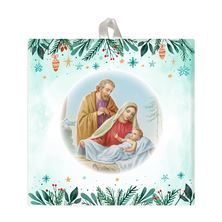 HOLY FAMILY CERAMIC TILE WITH HANGER
