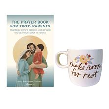 PRAYER BOOK FOR TIRED PARENTS and MAKE ROOM FOR REST MUG SET