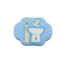 BLUE BAPTISMAL  MAGNET