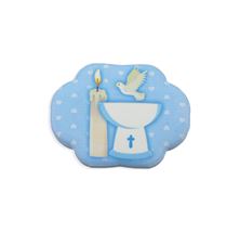 BLUE BAPTISMAL  MAGNET