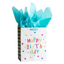 HAPPY BIRHTDAY - GIFT BAG (WITH TISSUE PAPER)