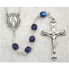 SAPPHIRE BIRTHSTONE ROSARY - SEPTEMBER