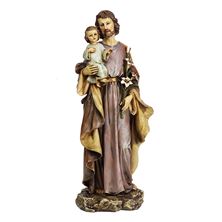ST. JOSEPH AND CHILD JESUS STATUE - 10"