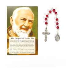 CHAPLET OF PADRE PIO WITH CARD