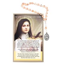 CHAPLET OF ST. THERESE THE LITTLE FLOWER WITH CARD