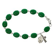 IRISH ROSARY BRACELET WITH SHAMROCK BEADS