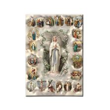 MYSTERIES OF THE ROSARY MINI MAGNETIC LAMINATED PLAQUE