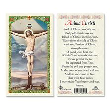 LAMINATED HOLY CARD - ANIMA CHRISTI PRAYER