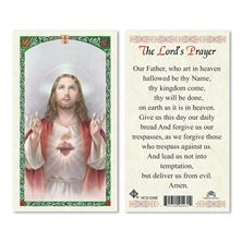 LAMINATED HOLY CARD - THE LORD'S PRAYER