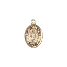 14KT GOLD OUR LADY OF KNOCK MEDAL - 1/2" x 1/4"