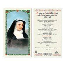 LAMINATED HOLY CARD - ST. EDITH STEIN