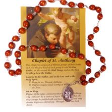 CHAPLET OF ST. ANTHONY WITH CARD