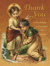 THANK YOU NOTE CARD and ENVELOPE