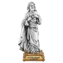 SACRED HEART OF JESUS FINE PEWTER STATUE
