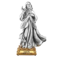 THE DIVINE MERCY FINE PEWTER STATUE
