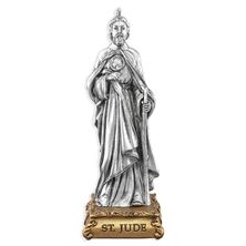 ST. JUDE FINE PEWTER STATUE