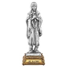 ST. KATERI TEKAKWITHA FINE PEWTER STATUE