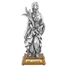 ST. LUCY FINE PEWTER STATUE