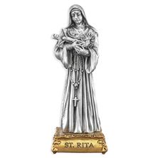ST. RITA OF CASCIA FINE PEWTER STATUE