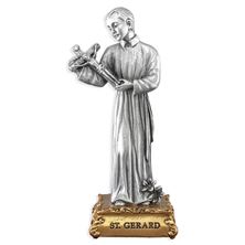 ST. GERARD MAJELLA FINE PEWTER STATUE