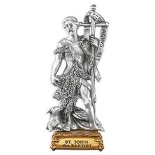 ST. JOHN THE BAPTIST FINE PEWTER STATUE