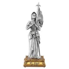 ST. JOAN OF ARC FINE PEWTER STATUE