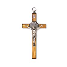 OLIVE WOOD ST. BENEDICT CRUCIFIX 5-INCH