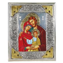 HOLY FAMILY ICON - PAINTED